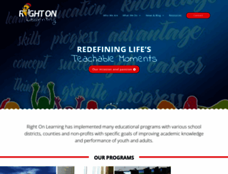 rightonlearning.com screenshot