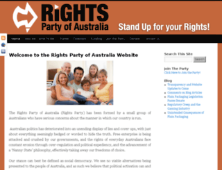 rightsparty.com.au screenshot
