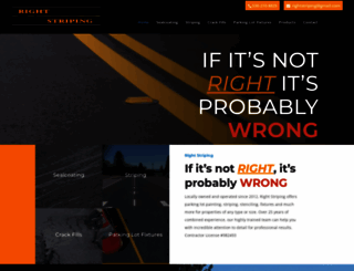 rightstriping.com screenshot
