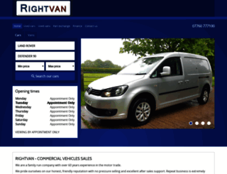 rightvan.co.uk screenshot