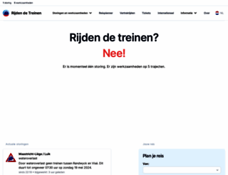 rijdendetreinen.nl screenshot