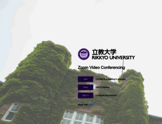 rikkyo-ac-jp.zoom.us screenshot