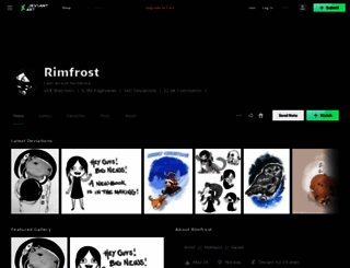 rimfrost.deviantart.com screenshot