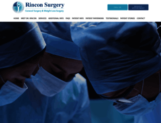 rinconsurgery.com screenshot