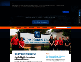 rineyhancock.com screenshot