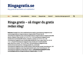 ringagratis.se screenshot