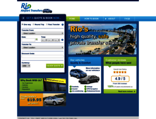 rioairporttransfer.com screenshot