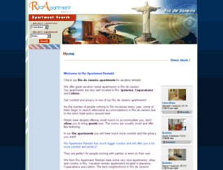 rioapartmentrentals.com screenshot