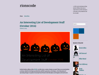 rionscode.wordpress.com screenshot