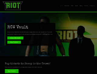 riotcitywrestling.com screenshot