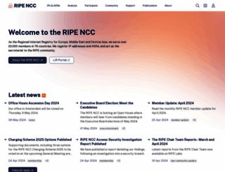 ripe.net screenshot