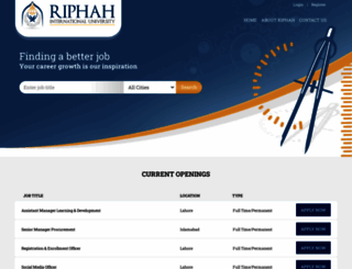 riphah.rozee.pk screenshot