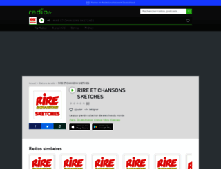 rireetchansonssketches.radio.fr screenshot