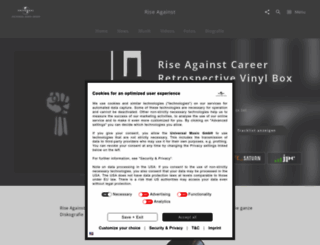 rise-against.de screenshot