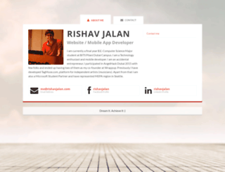 rishavjalan.com screenshot