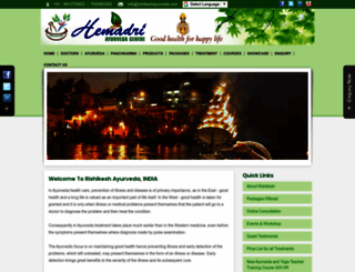rishikeshayurveda.com screenshot