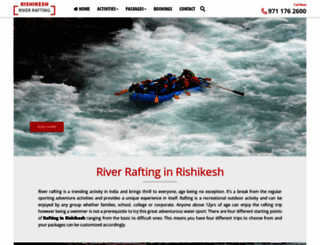 rishikeshriverrafting.com screenshot