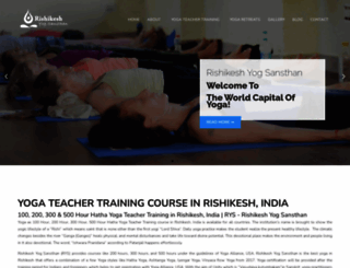 rishikeshyogsansthan.com screenshot