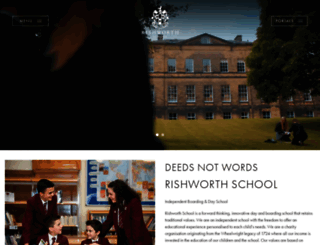 rishworth-school.co.uk screenshot