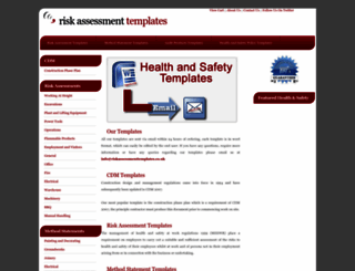 riskassessmenttemplates.co.uk screenshot
