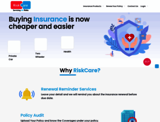 riskcareinsure.com screenshot