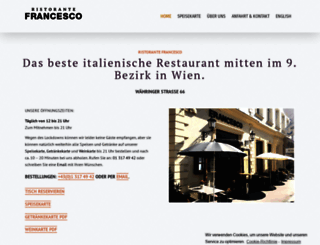 ristorante-francesco.at screenshot