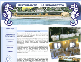 ristorantelaspiaggetta.com screenshot