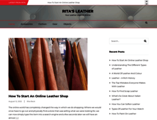 ritasleather.com screenshot