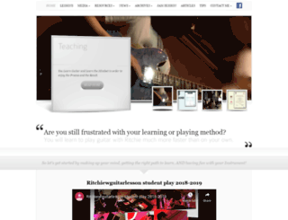 ritchiewguitarlesson.com screenshot