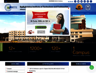 riteindia.edu.in screenshot