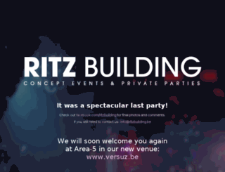 ritzbuilding.be screenshot