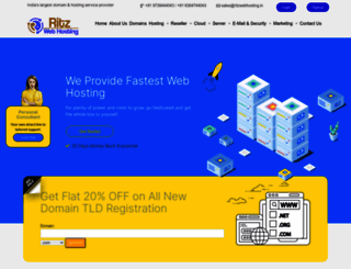 ritzwebhosting.in screenshot