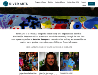 riverartsvt.org screenshot