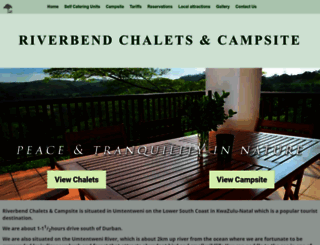 riverbendchalets.co.za screenshot