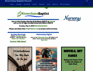 riverchasebaptist.org screenshot