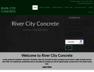 rivercity-concrete.net screenshot