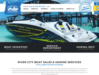 rivercityboatsales.com screenshot
