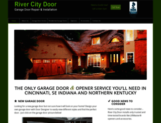 rivercitygaragedoors.com screenshot
