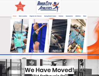 rivercitygymnastics.ca screenshot