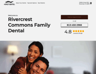 rivercrestcommonsfamilydental.com screenshot