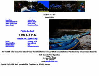 riverexpeditions.com screenshot