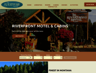 riverfrontlodging.com screenshot