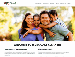 riveroakscleaners.com screenshot