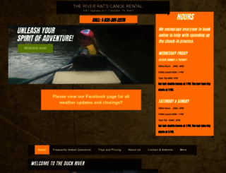 riverratcanoe.com screenshot