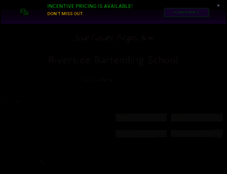riversidebartendingschool.com screenshot