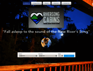 riversongcabins.com screenshot