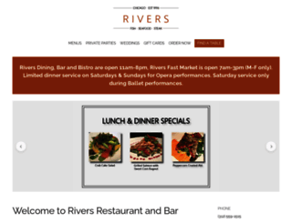 riversrestaurant.com screenshot