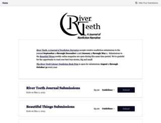 riverteeth.submittable.com screenshot