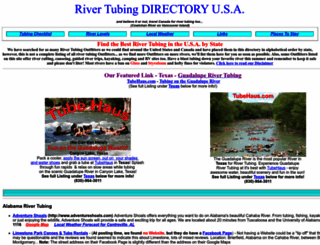 rivertubing.info screenshot