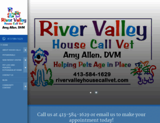 rivervalleyhousecallvet.com screenshot